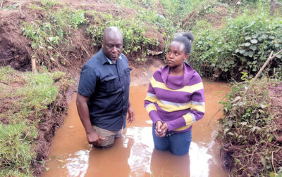 Brother Benard Kibet Lagfat Prepares to Baptize Sharon