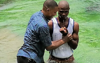 Aniefiok Baptizes Etido Ndaeyo into Christ
