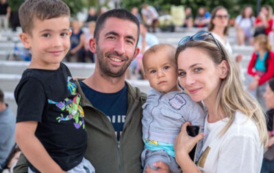 Elvin and His Family (L to R: Joel, Elvin, Klaus, Fationa)