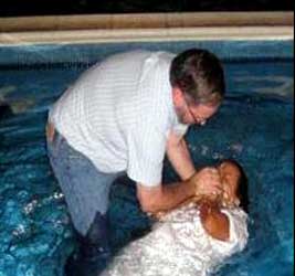 Greg Weston Baptizes Donna S. A. Castillo